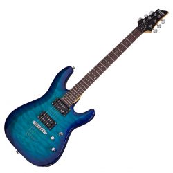 Foto: Schecter C-6 Plus E-Gitarre - ocean burst blue - Front